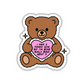 My Tummy Hurts Bear Sticker
