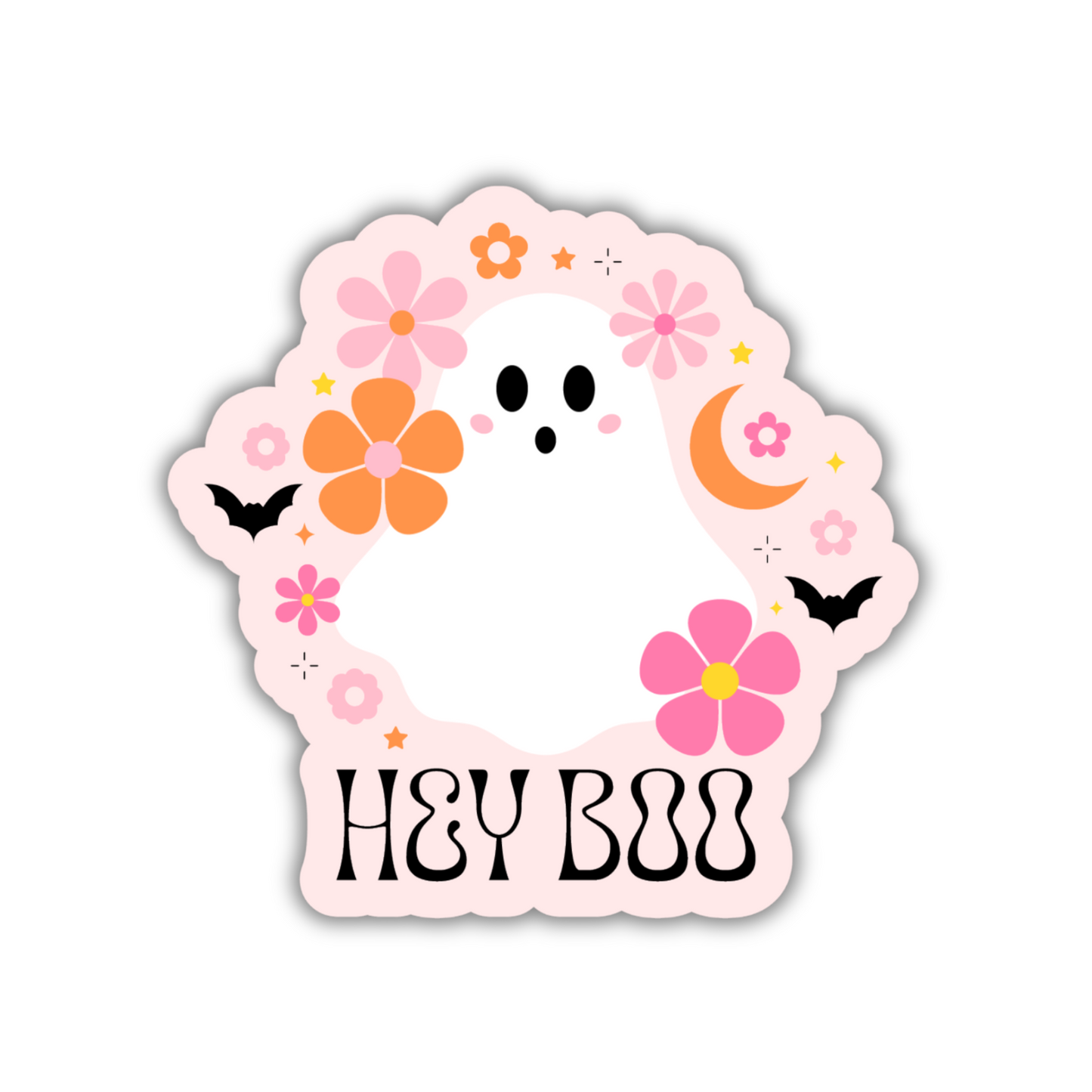 Hey Boo Sticker