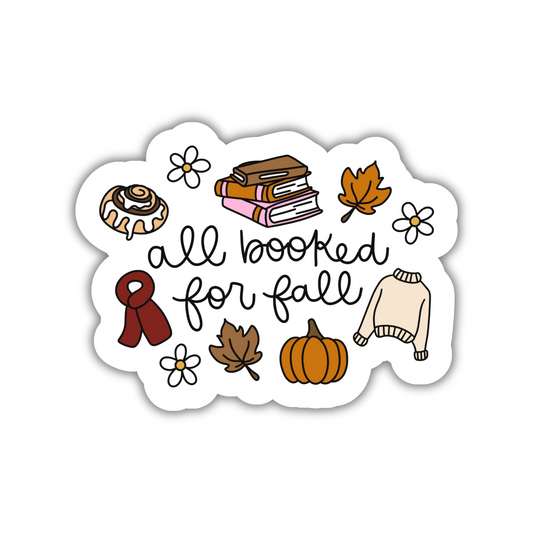 All Booked For Fall Sticker