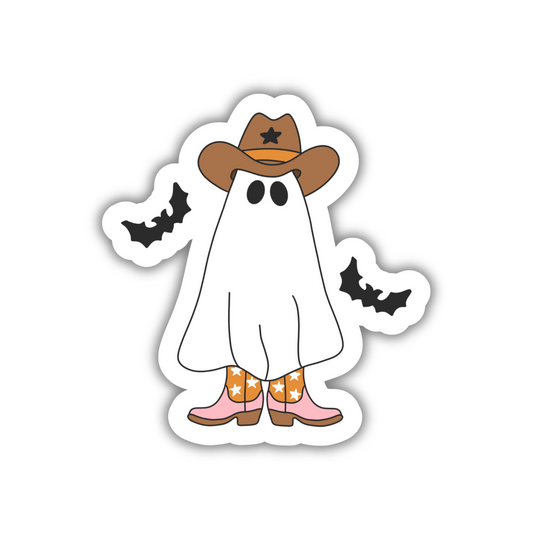 Cowboy Ghostie Sticker