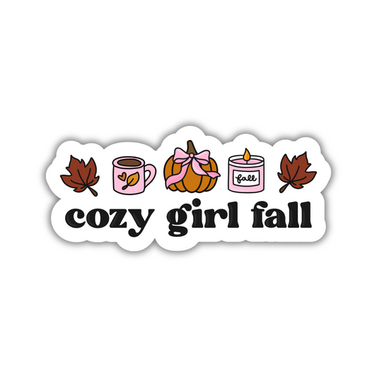 Cozy Girl Fall Sticker