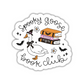 Spooky Goose Book Club Sticker