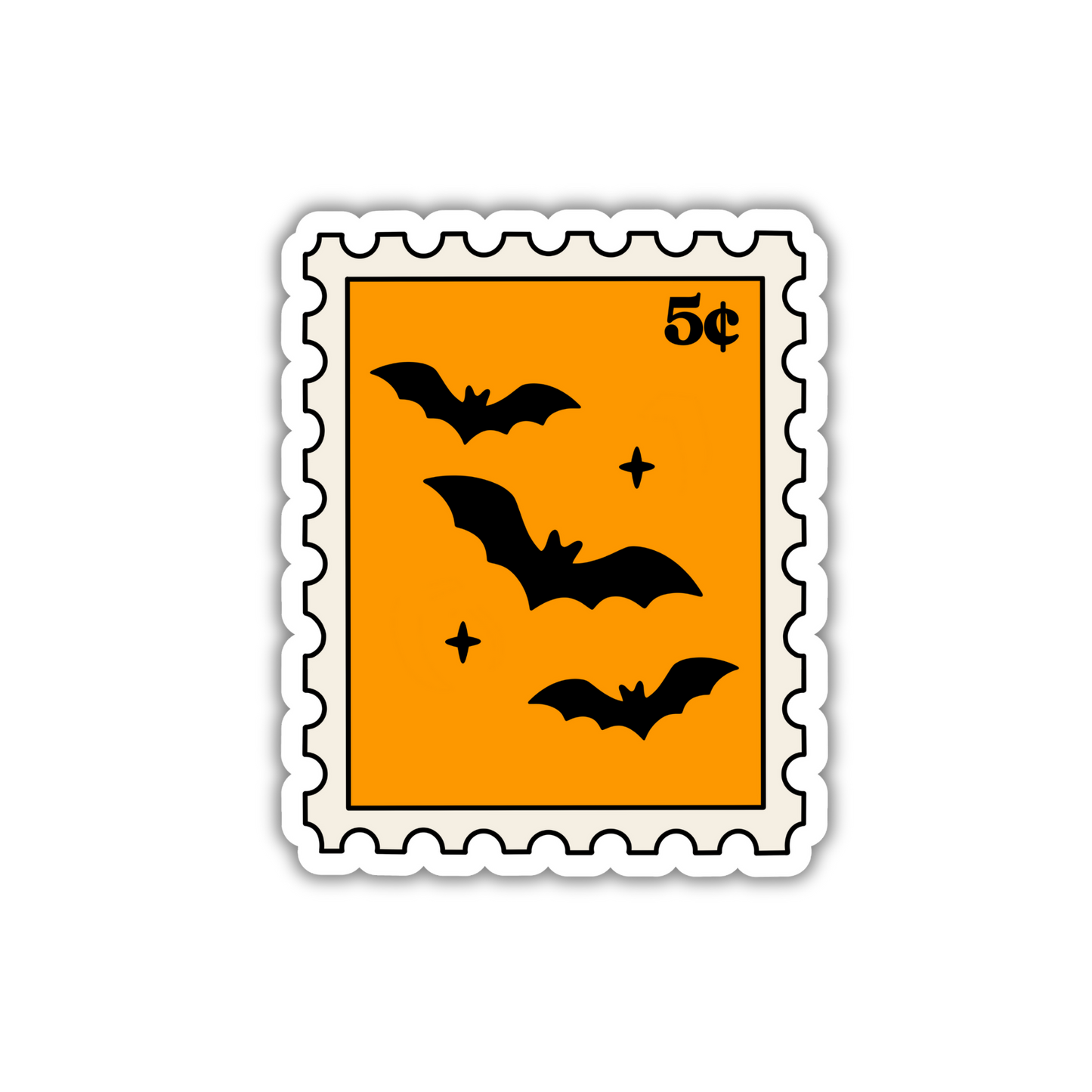 Bat Stamp Sticker