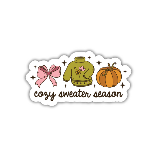 Cozy Sweater Season Sticker