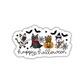 Happy Halloween Cats Sticker