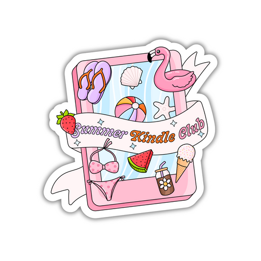 Summer Kindle Club Sticker