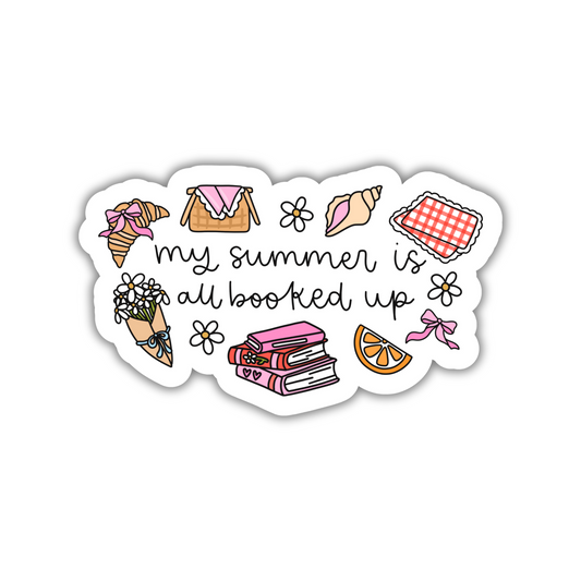 My Summer Is All Booked Up Sticker