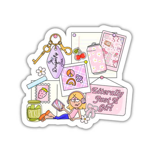 Literally Just A Girl Sticker