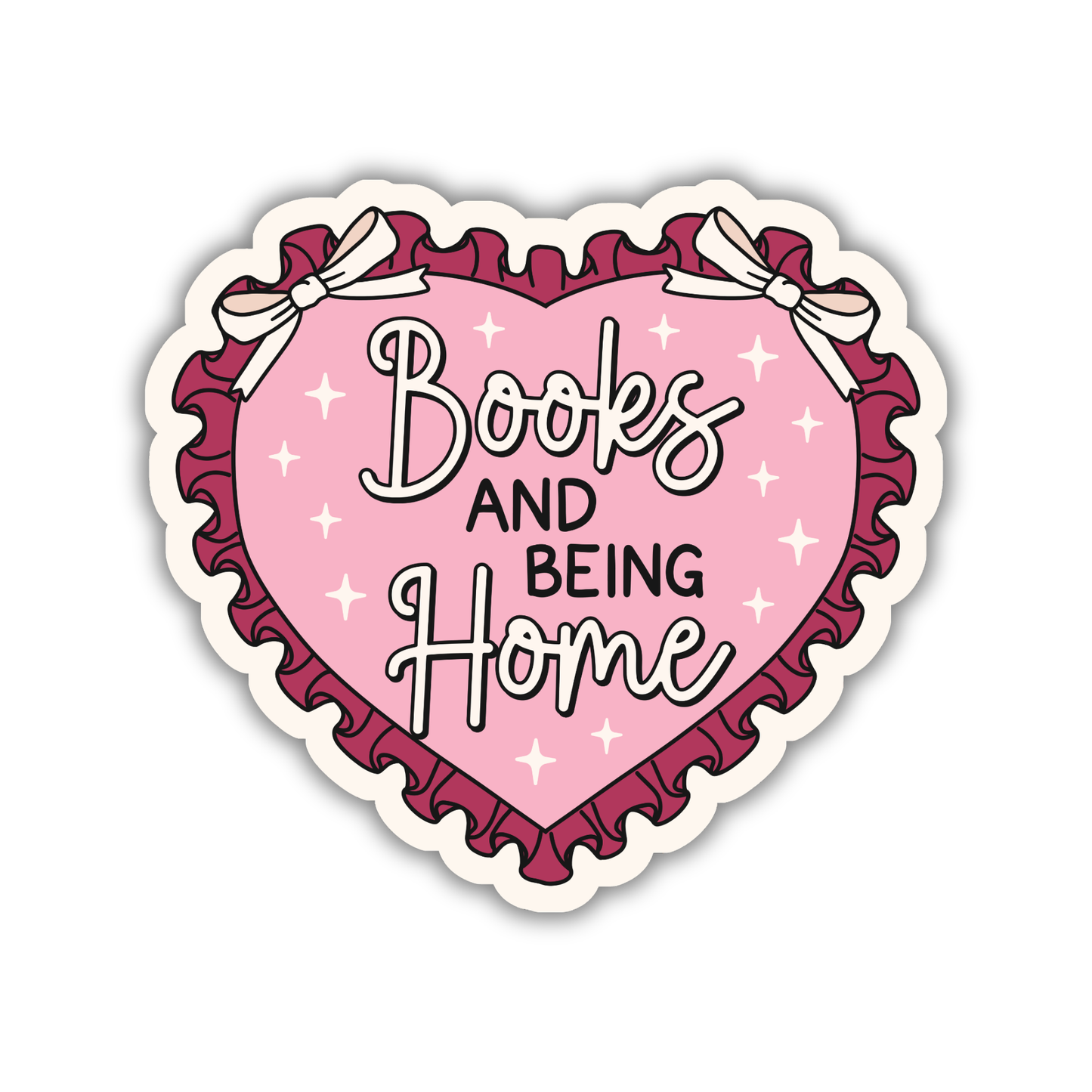 Books And Being Home Sticker