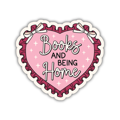Books And Being Home Sticker