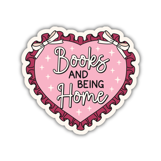 Books And Being Home Sticker