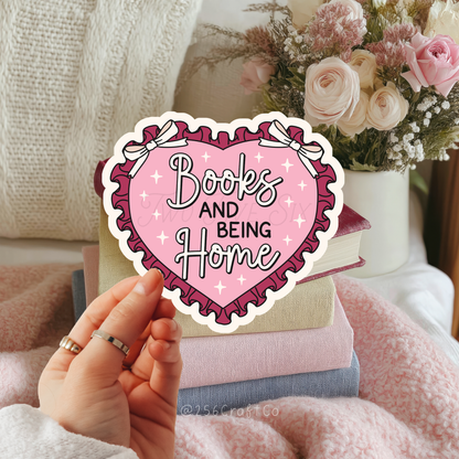 Books And Being Home Sticker