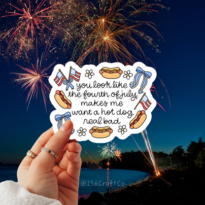 Makes Me Want a Hot Dog Real Bad Sticker