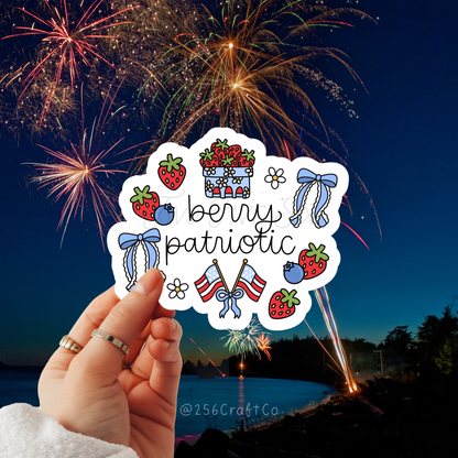 Berry Patriotic Sticker