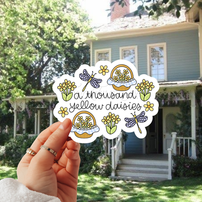 A Thousand Yellow Daisies Sticker