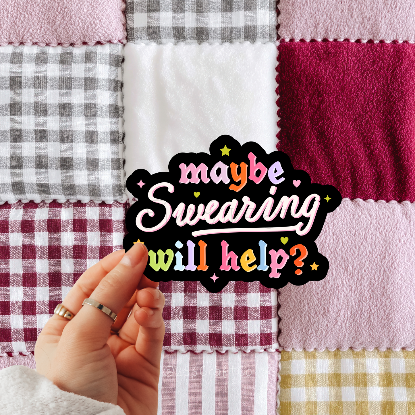 Maybe Swearing Will Help Sticker