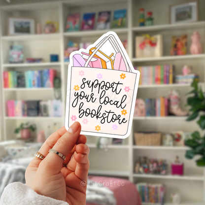 Support Your Local Bookstore Sticker