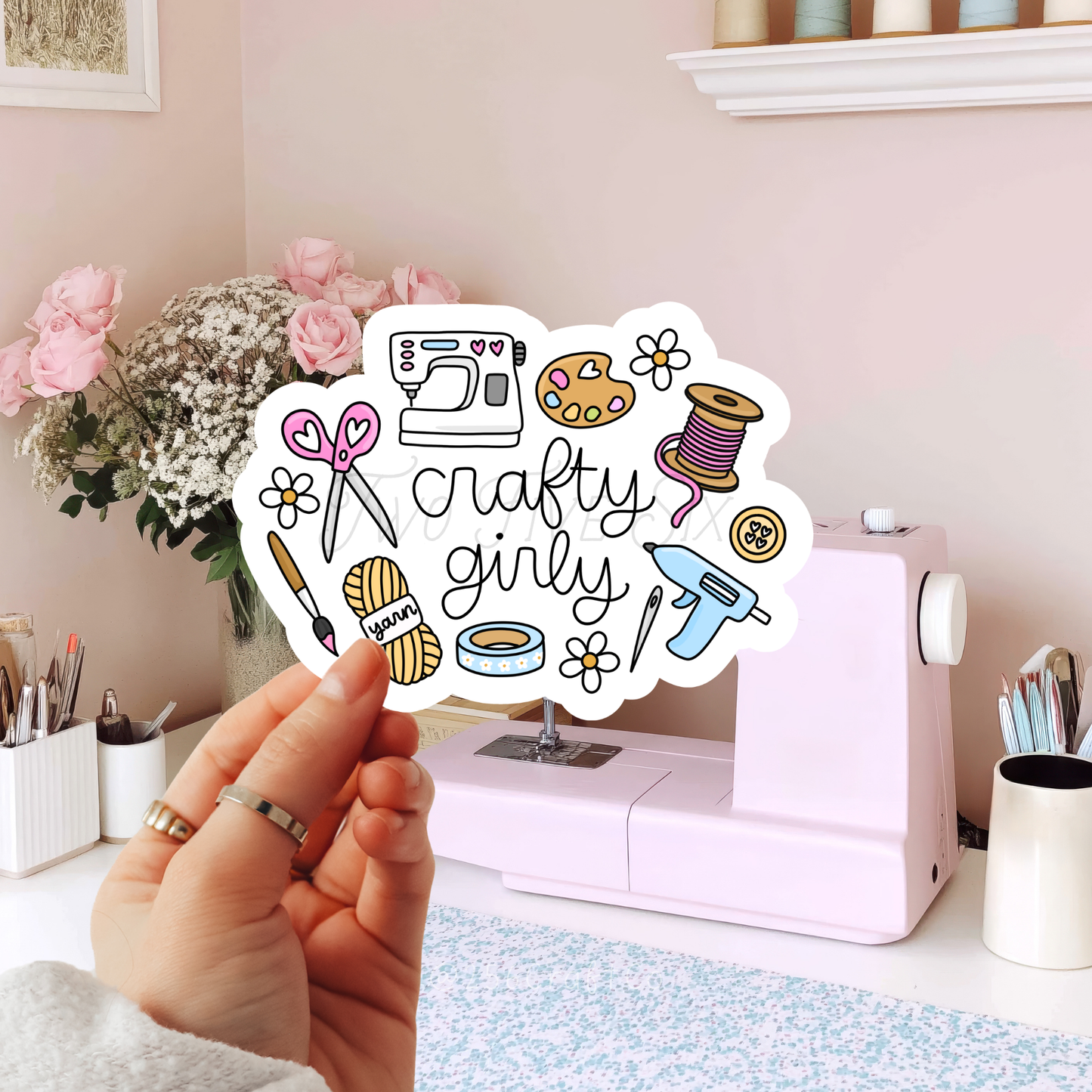 Crafty Girly Sticker