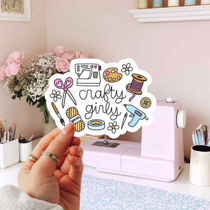 Crafty Girly Sticker