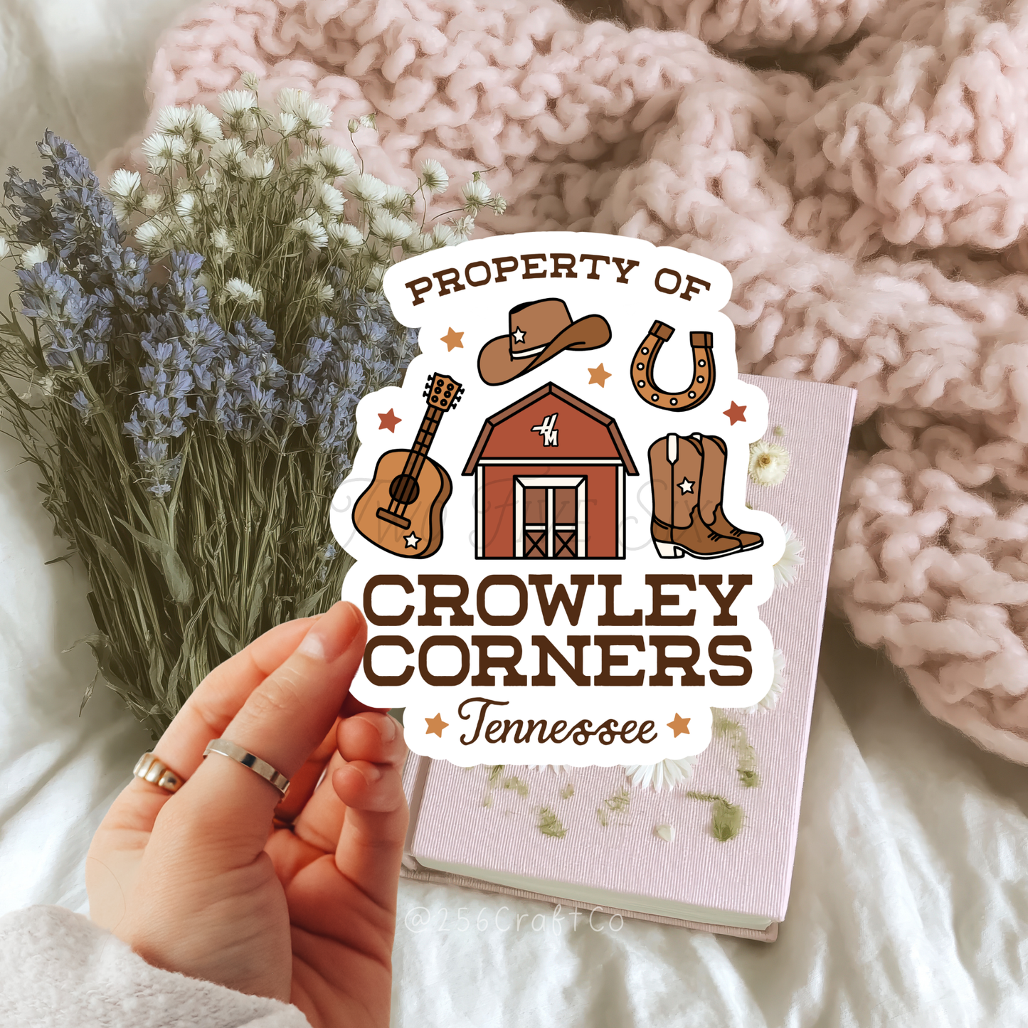 Property of Crowley Corners Sticker