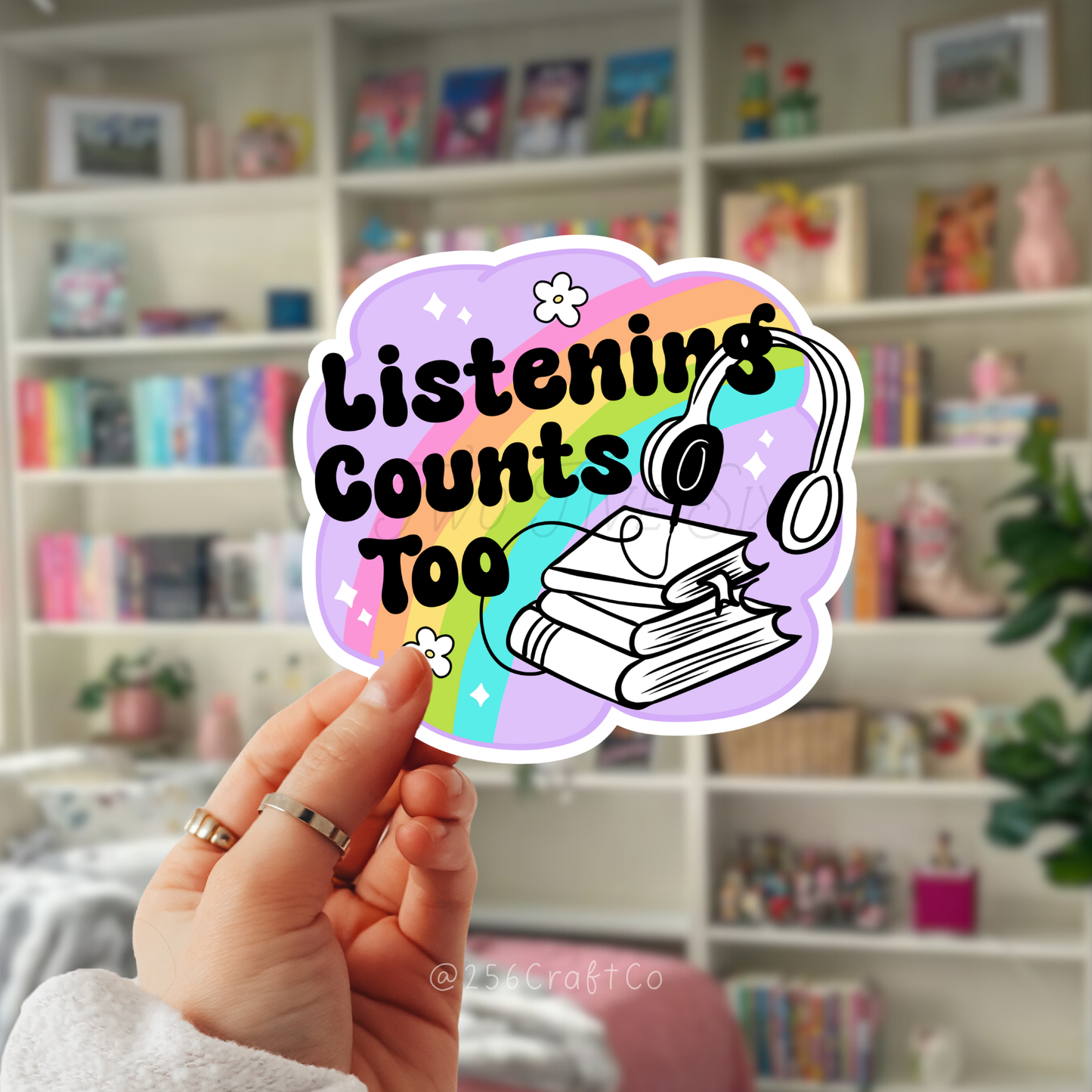Listening Counts Too Sticker