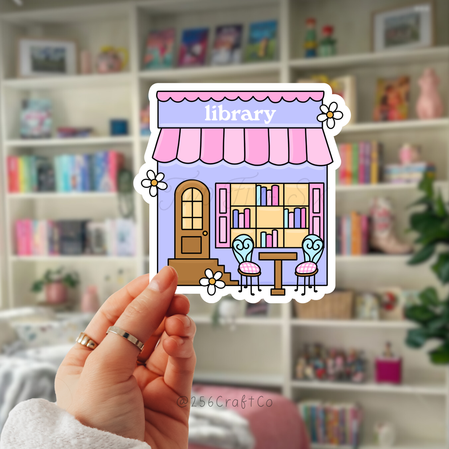 Purple Library Sticker