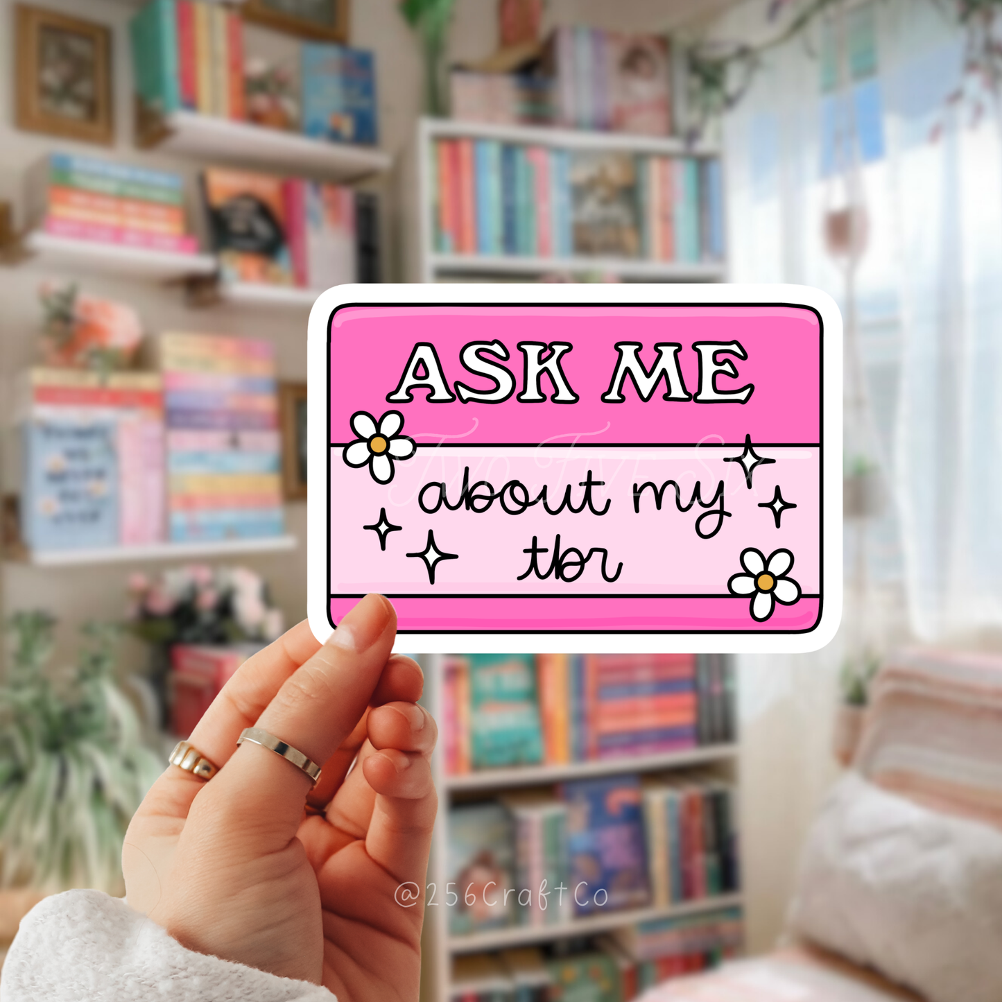 Ask Me About My TBR Sticker