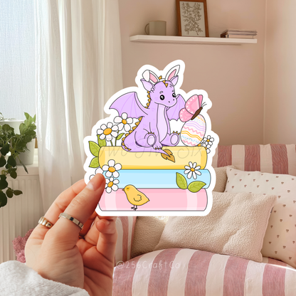 Bookish Spring Dragon Sticker
