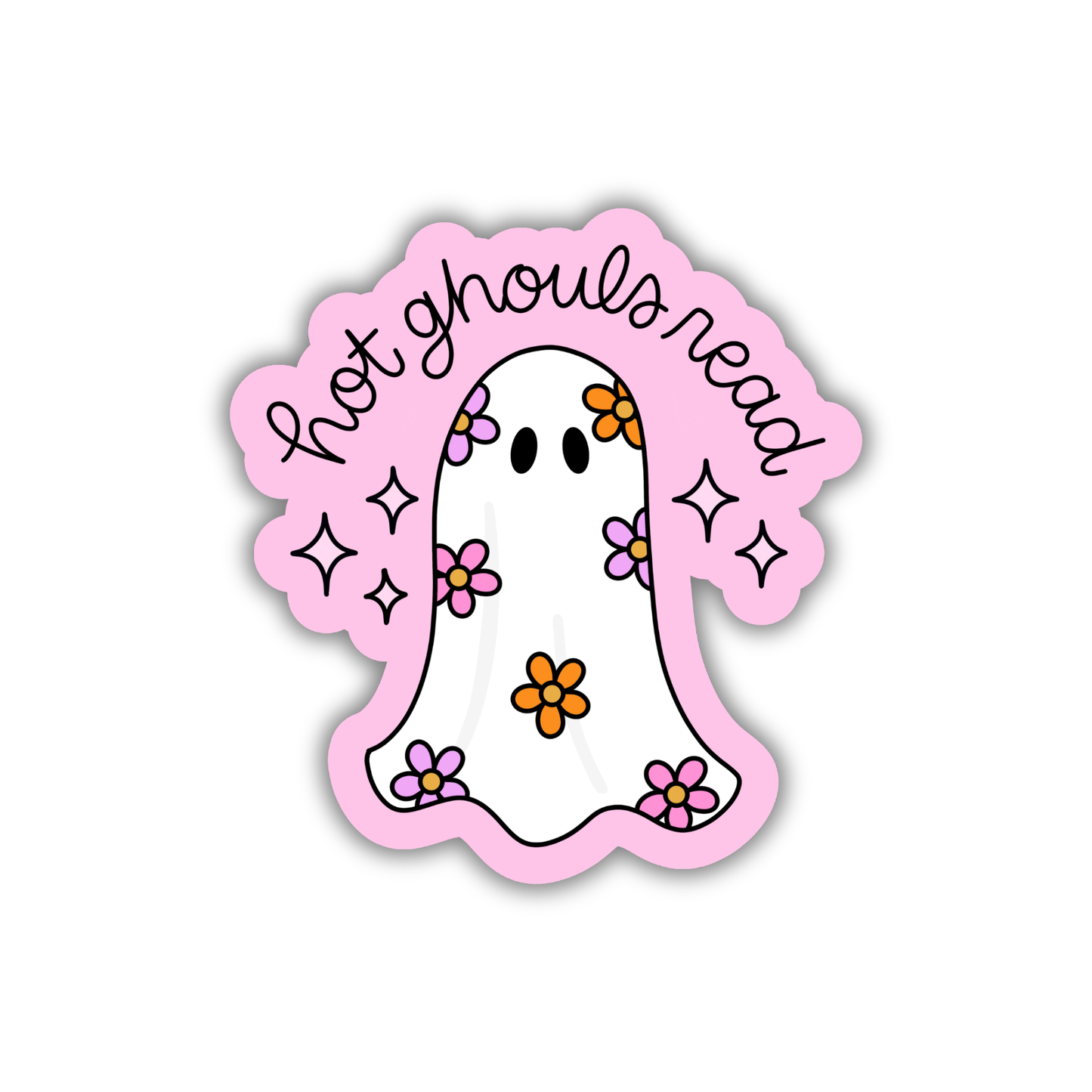 Hot Ghouls Read Sticker
