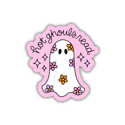 Hot Ghouls Read Sticker