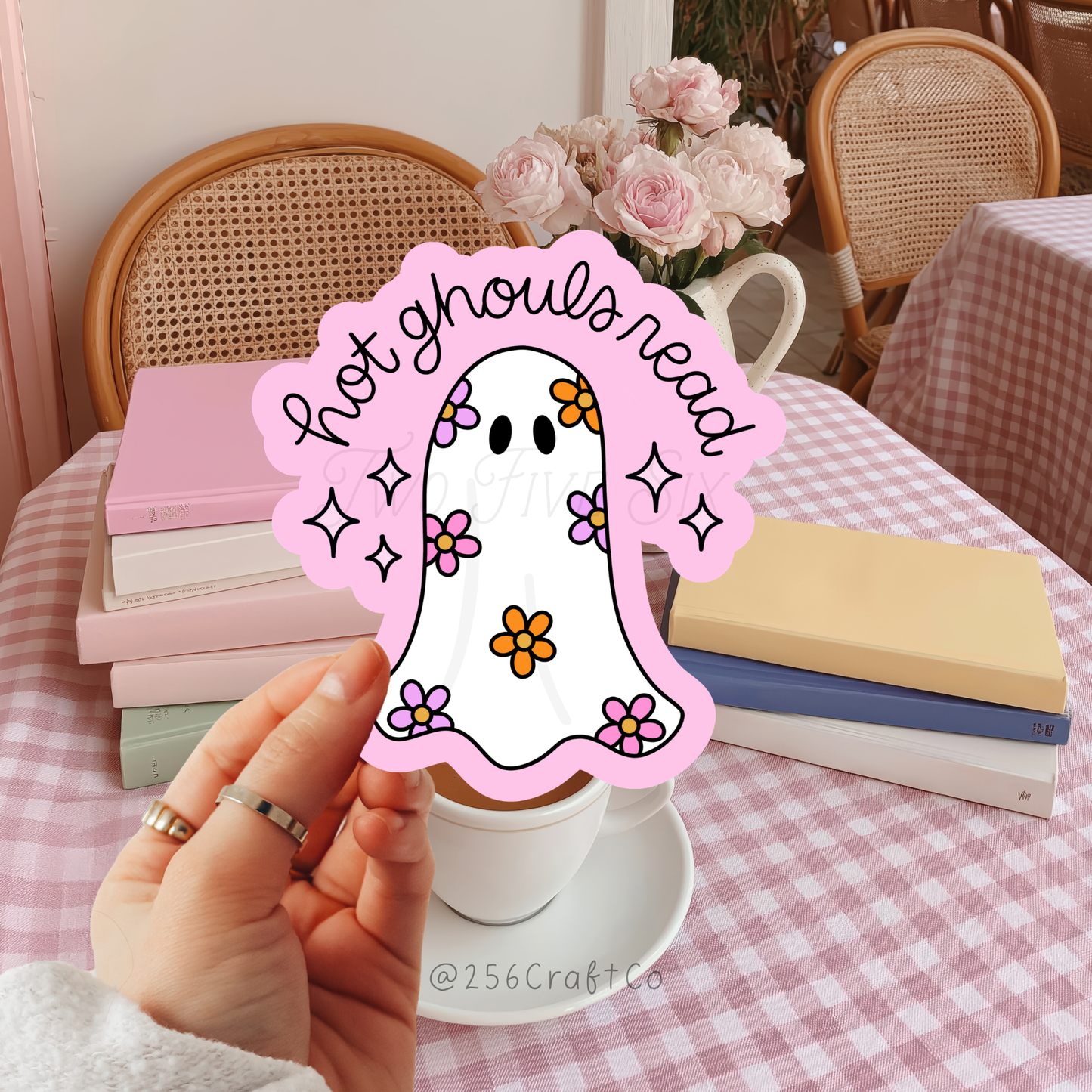 Hot Ghouls Read Sticker