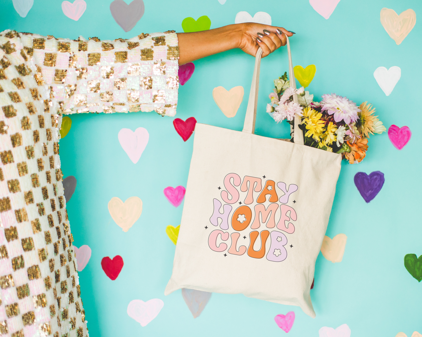 Stay Home Club Tote Bag
