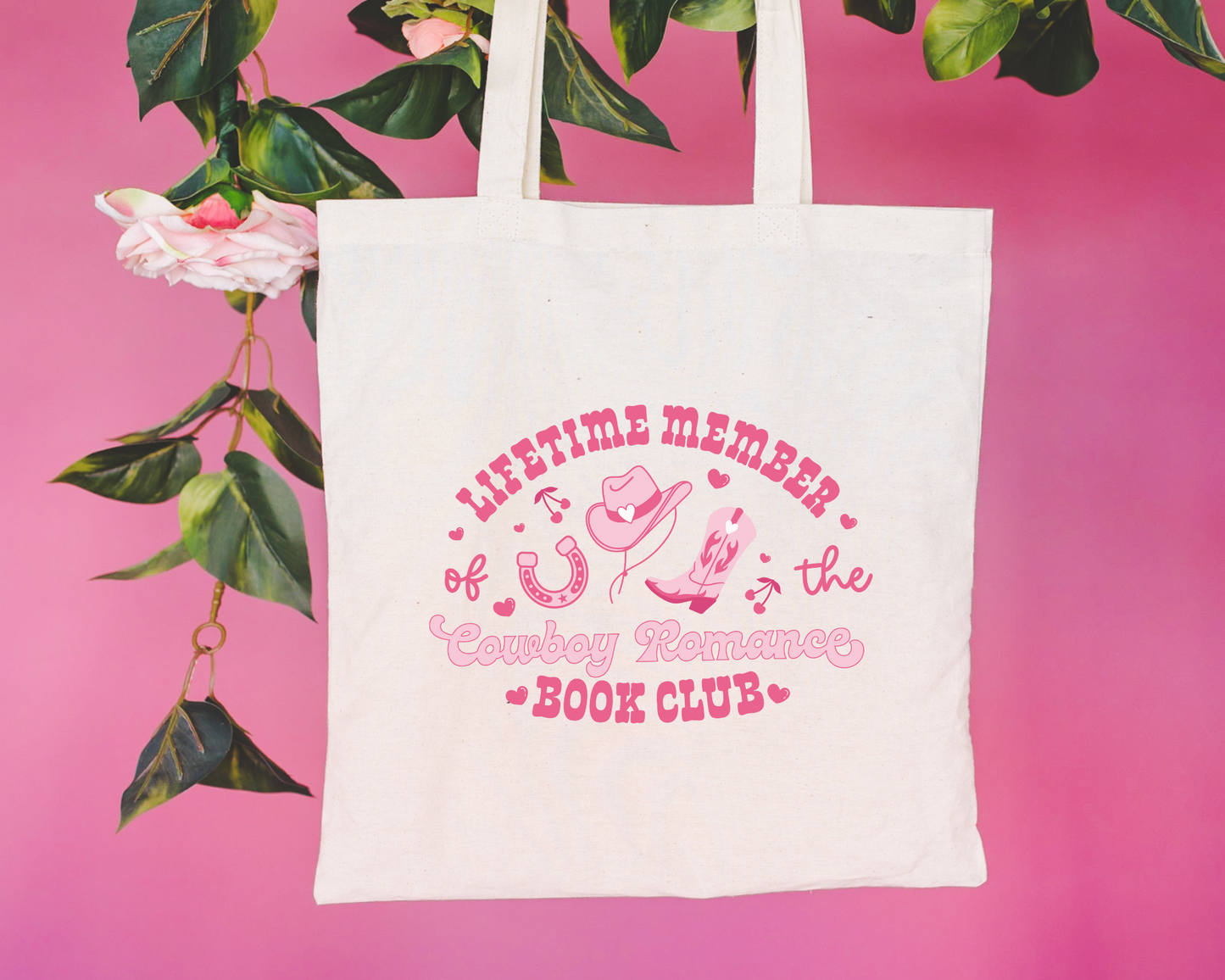 Cowboy Romance Book Club Tote Bag