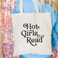 Hot Girls Read Tote Bag
