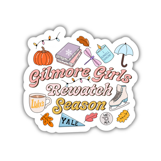 Gilmore Girls Rewatch Season Sticker