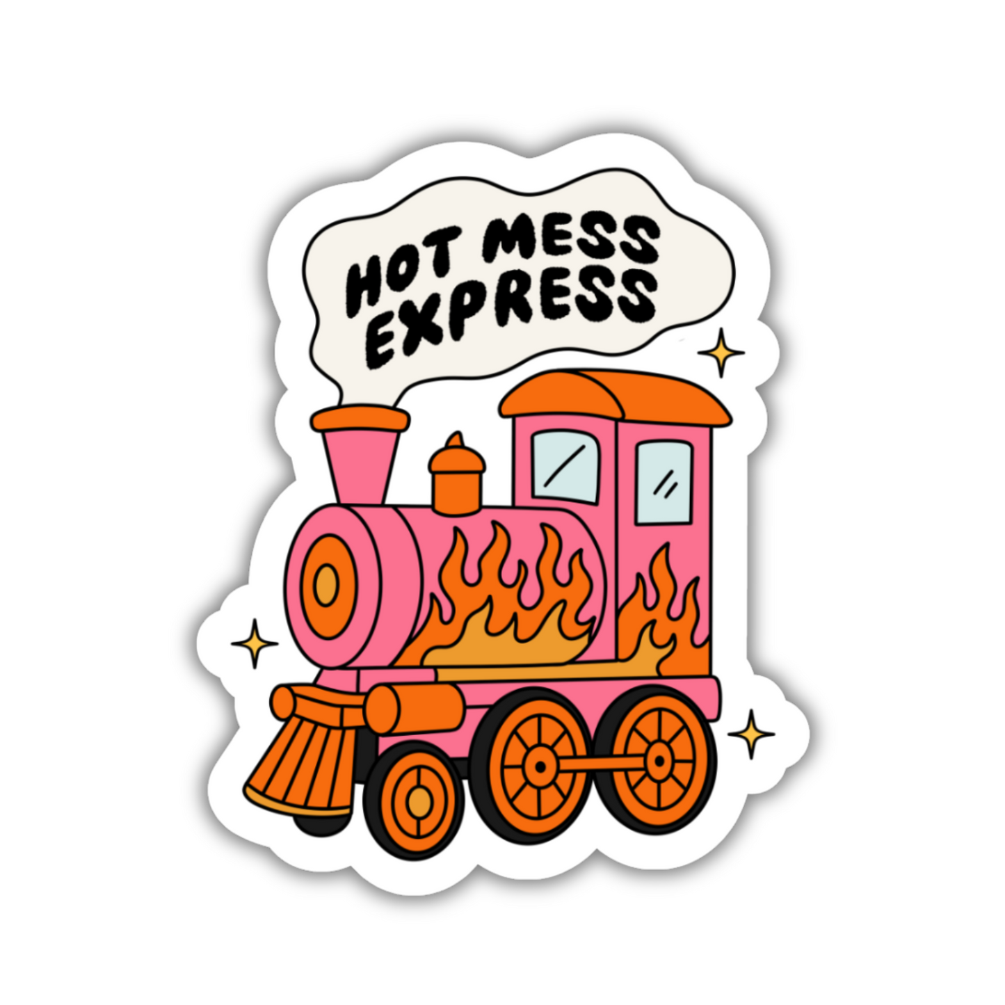 Hot Mess Express Sticker
