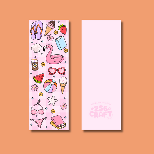 Summer Vibes Bookmark Linen