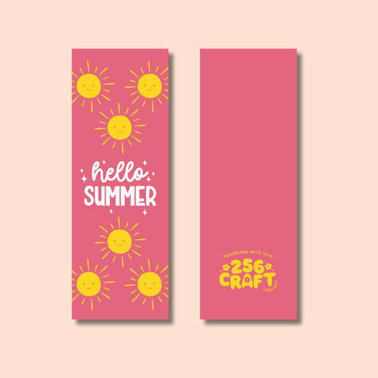 Hello Summer Bookmark Matte