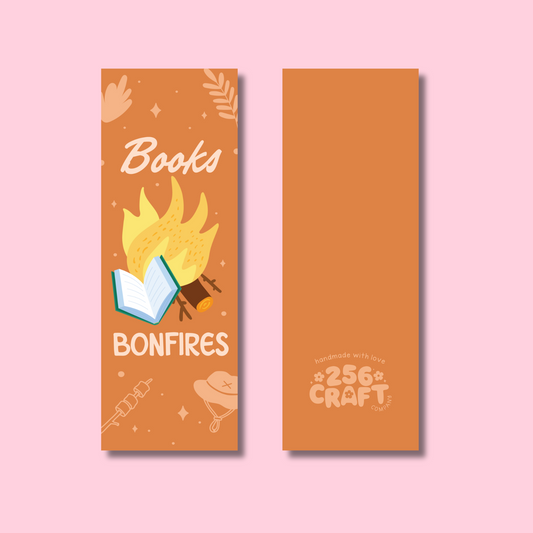 Books & Bonfires Bookmark Linen