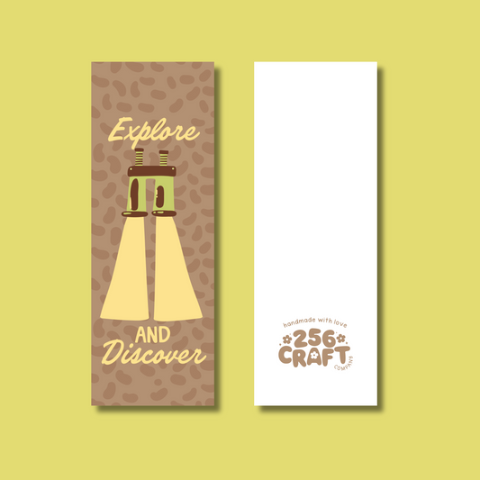 Explore and Discover Bookmark Glossy