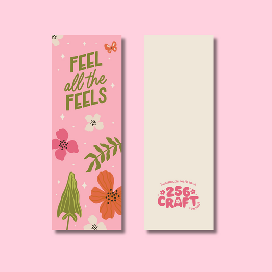 Feel All The Feels Bookmark Linen
