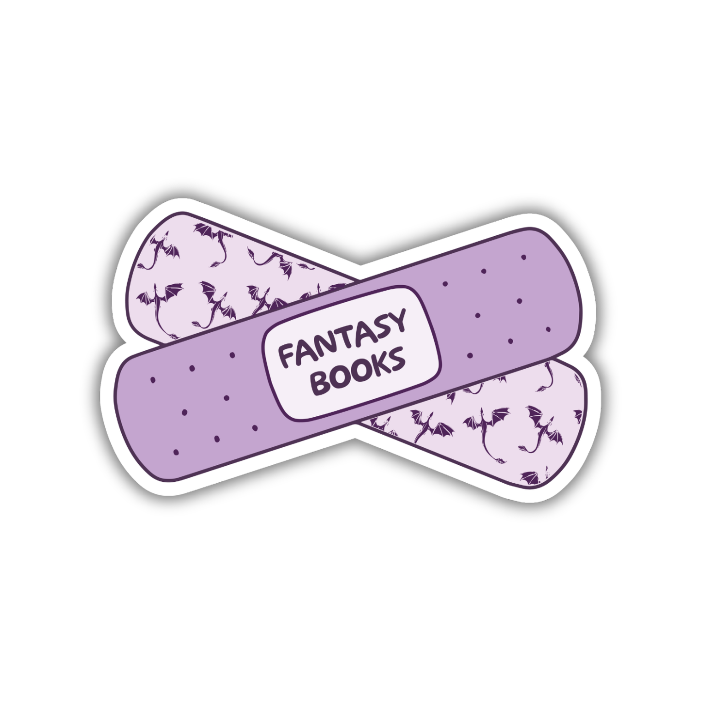 Fantasy Books Bandage Sticker