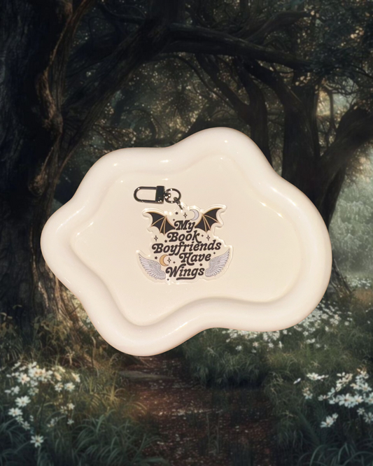 My Book Boyfriends Have Wings Acrylic Keychain