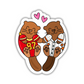 Lover Otters Sticker