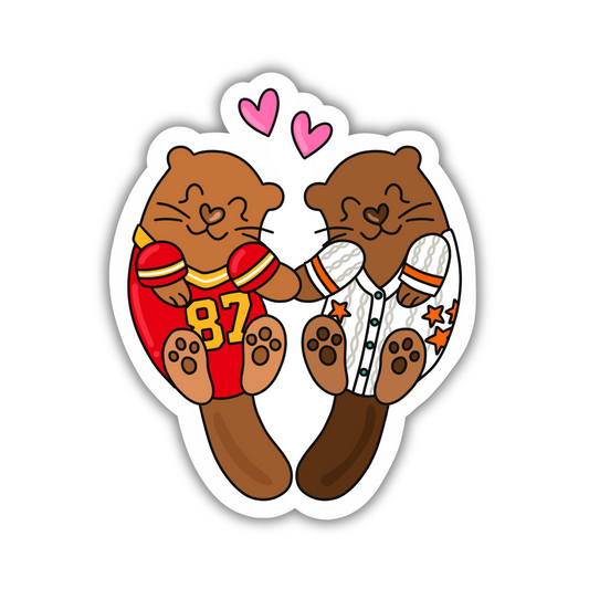 Lover Otters Sticker