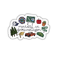 Mentally in Forks Washington Sticker
