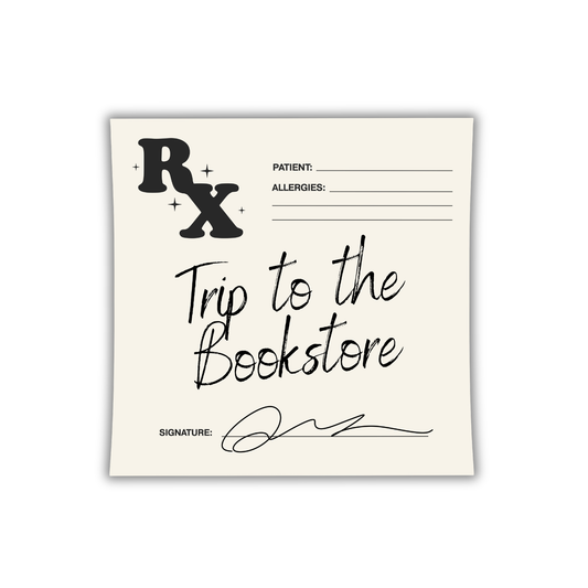 RX Trip To The Bookstore Sticker