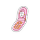Born 2 Yap Pink & Orange Sticker