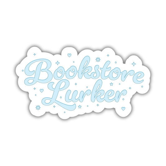 Bookstore Lurker Blue Sticker