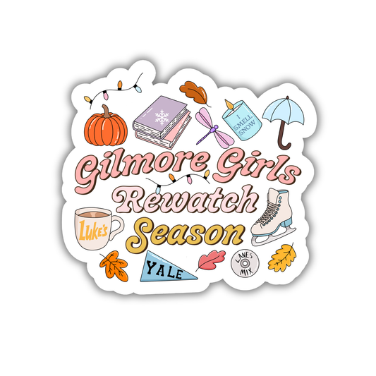 Gilmore Girls Rewatch Season Sticker